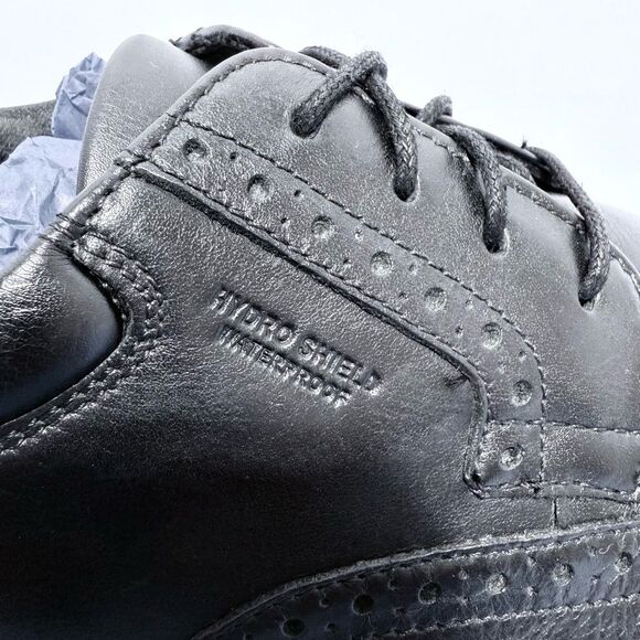 Rockport Men’s Wingtip Oxford Shoes – Black Leather, Waterproof, Size 12” main image 10
